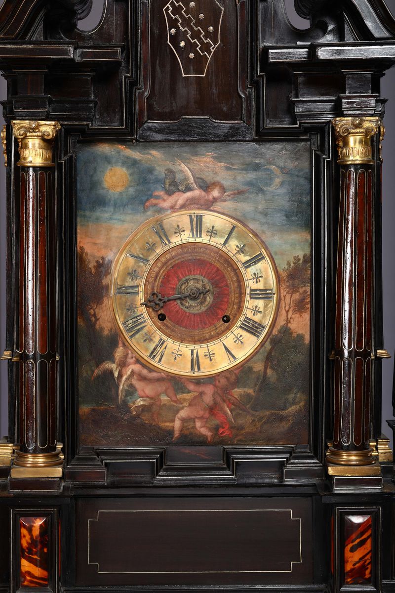 Monetiere in Tartaruga con Orologio, Roma, XVII Secolo