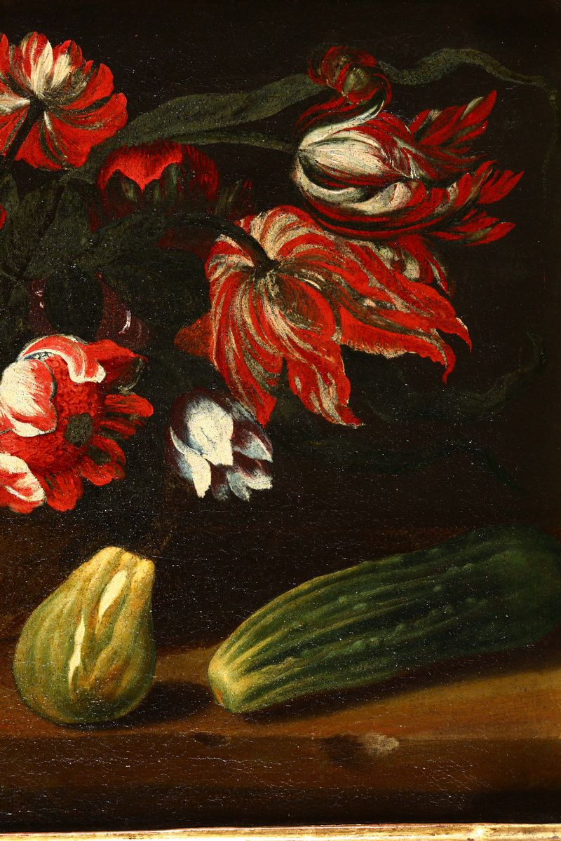 Scuola Toscana del XVIII Secolonatura Morta con Cesto di Fiori Natura Morta con Cesto di Fiori, F...