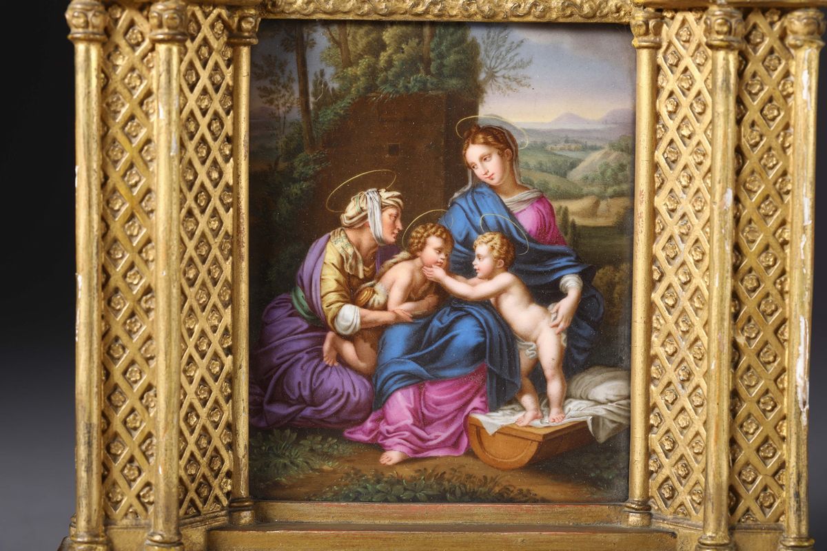 Scuola del XIX Secolomadonna con Bambino, S.anna e S.giovannino