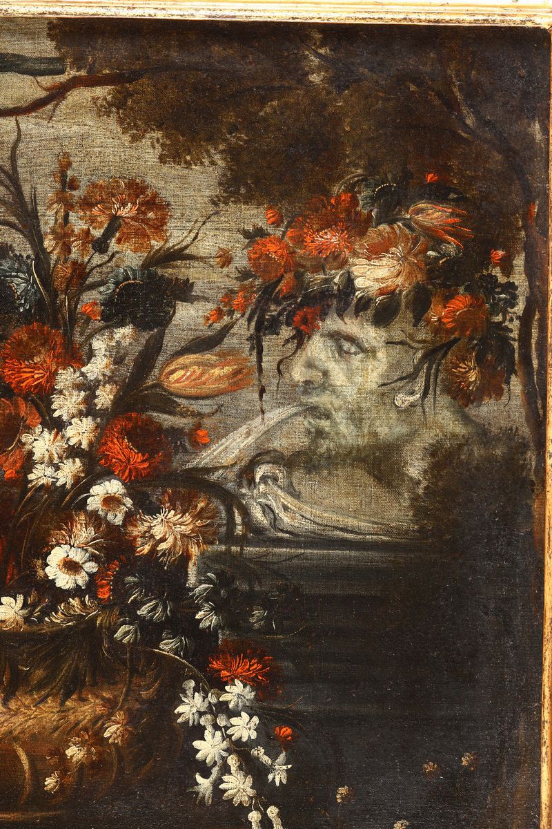 Scuola Lombardo Veneta del XVIII Secolonatura Morta con Fiori e Frutta Natura Morta con Fiori