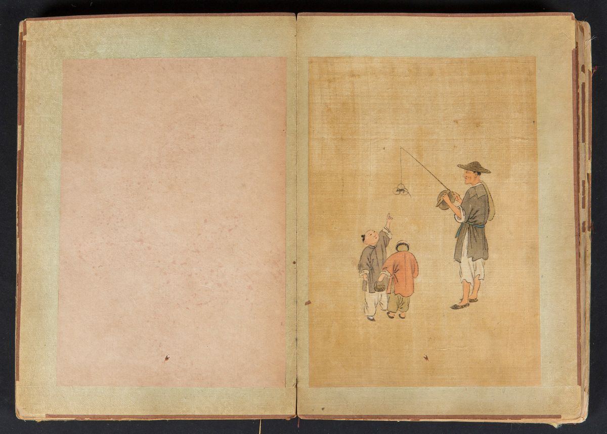 Libro con Raffigurazioni di Diversi Mestieri, Cina, Inizio XX Secolo