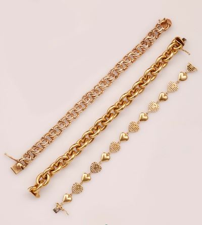 Lotto Composto da Tre Bracciali di Cui uno Firmato Capello