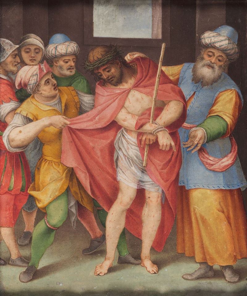 Giovanni Battista Castello (Trescore Balneario 1547- Madrid 1637/39) Cristo mostrato al popolo  - Asta Dipinti Antichi - I - Cambi Casa d'Aste