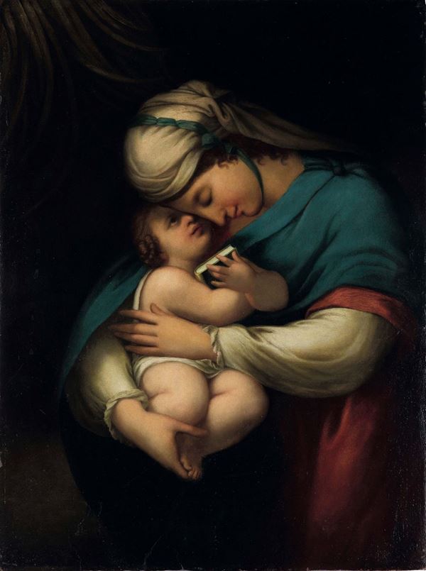 Artista neoclassico della fine XVIII secolo Madonna con Bambino
