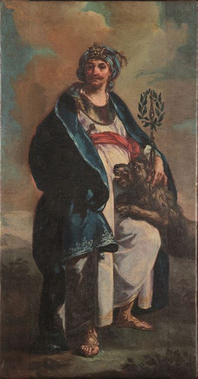 Carlo Francesco Beaumont (torino 1649-1766)personaggio Turco con Leone
