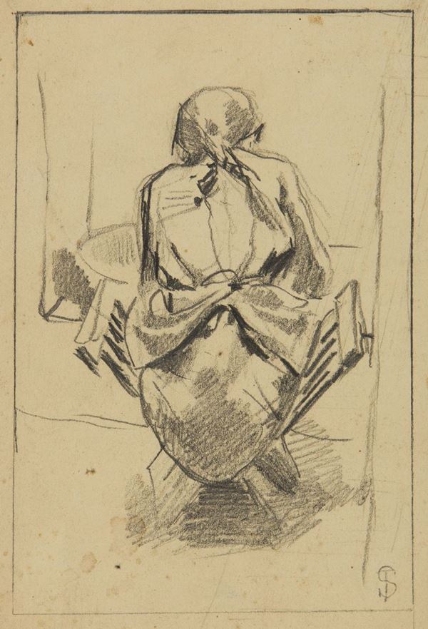 Telemaco Signorini (1835-1901) Figura femminile di schiena