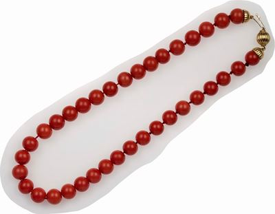 Collana con Boule di Corallo