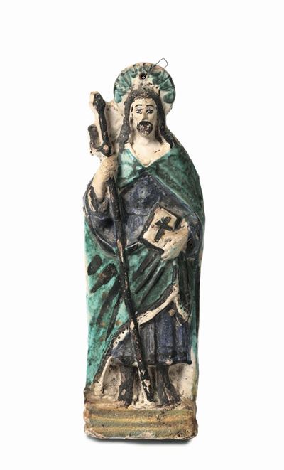 Figura di Santo Italia Centrale, Bottega della Fine XVII Inizi del XVIII Secolo
