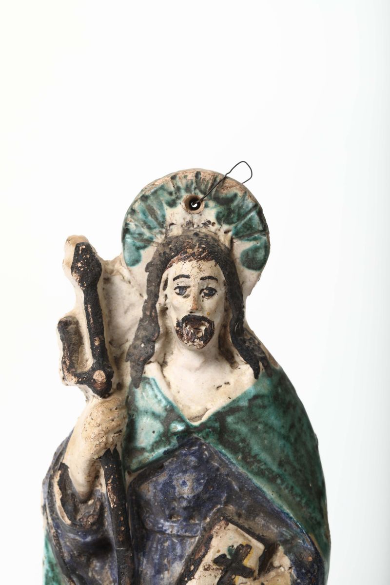 Figura di Santo Italia Centrale, Bottega della Fine XVII Inizi del XVIII Secolo