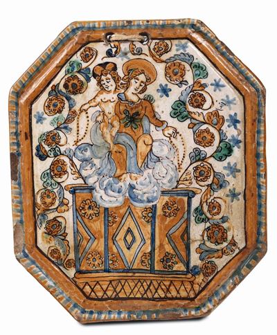 Targa Devozionale Deruta, Bottega della Seconda Metà del XVII Secolo