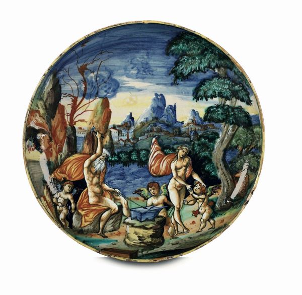 Coppa Urbino, bottega verso la  metà del XVI secolo