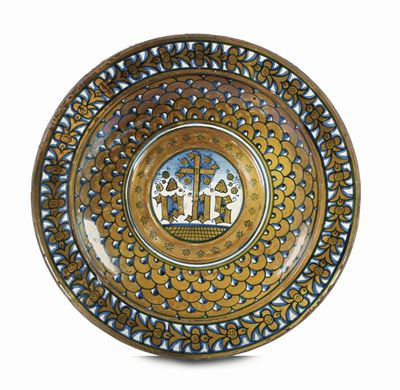 Bacile da Versatore Deruta, Bottega della Prima Metà del XVI Secolo