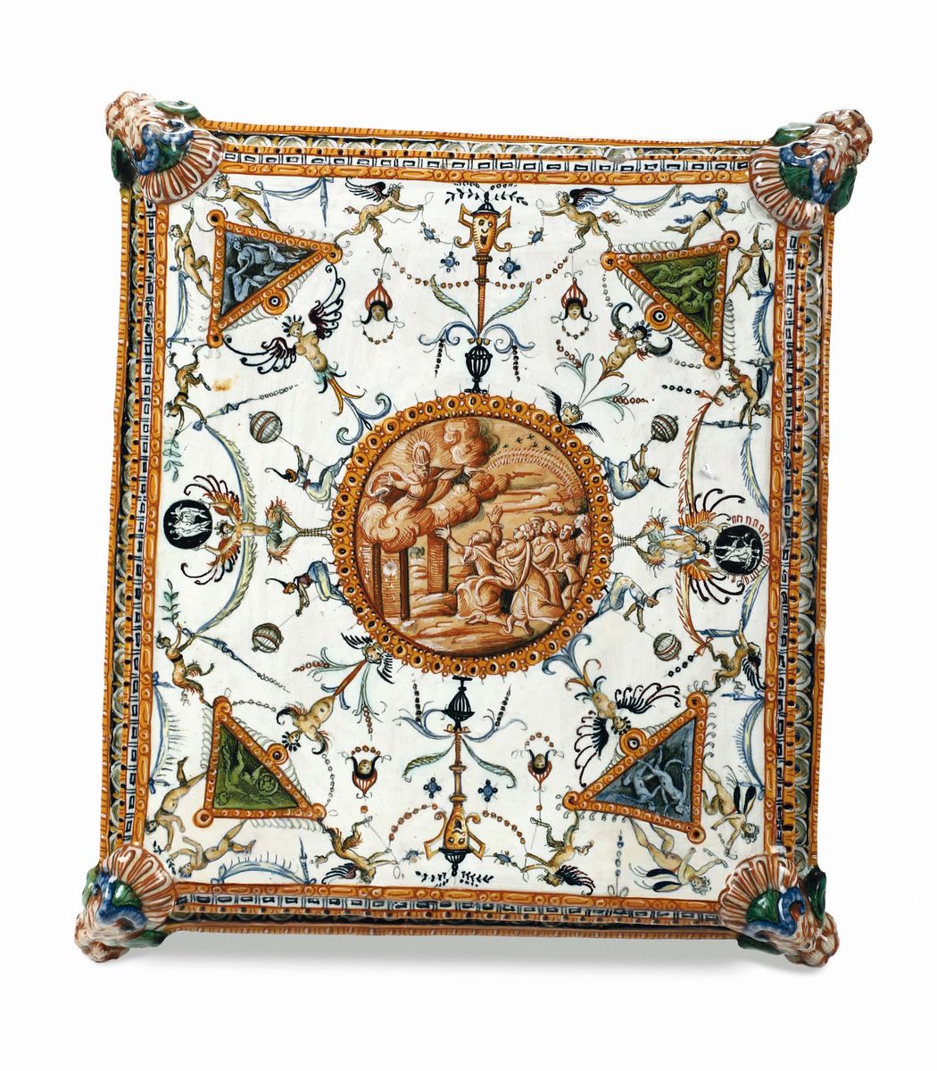 Presentatoio per Calamaio Urbino, Bottega dei Fontana (orazio ?) Ultimo Quarto del XVI Secolo