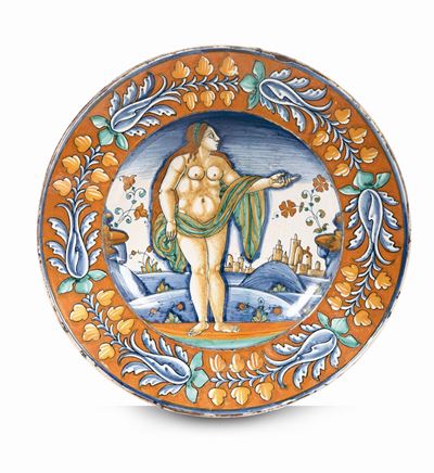 Piatto Deruta, Probabile Bottega di Giacomo Mancini Detto “el Frate“ Seconda Metà del XVI Secolo