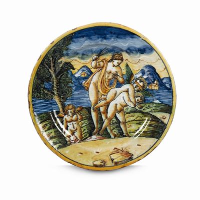 Piatto Urbino, Bottega Patanazzi nella Seconda Metà del XVI Secolo