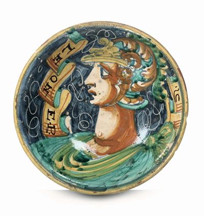 Piatto Alto Lazio, Bottega della Fine del XVI Inizi del XVII Secolo