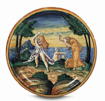 Piatto Marche, Bottega della Seconda Metà del XVI Secolo