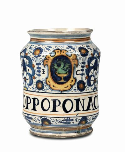 Albarello Montelupo, Bottega Montelupina del 1580- 1600 Circa