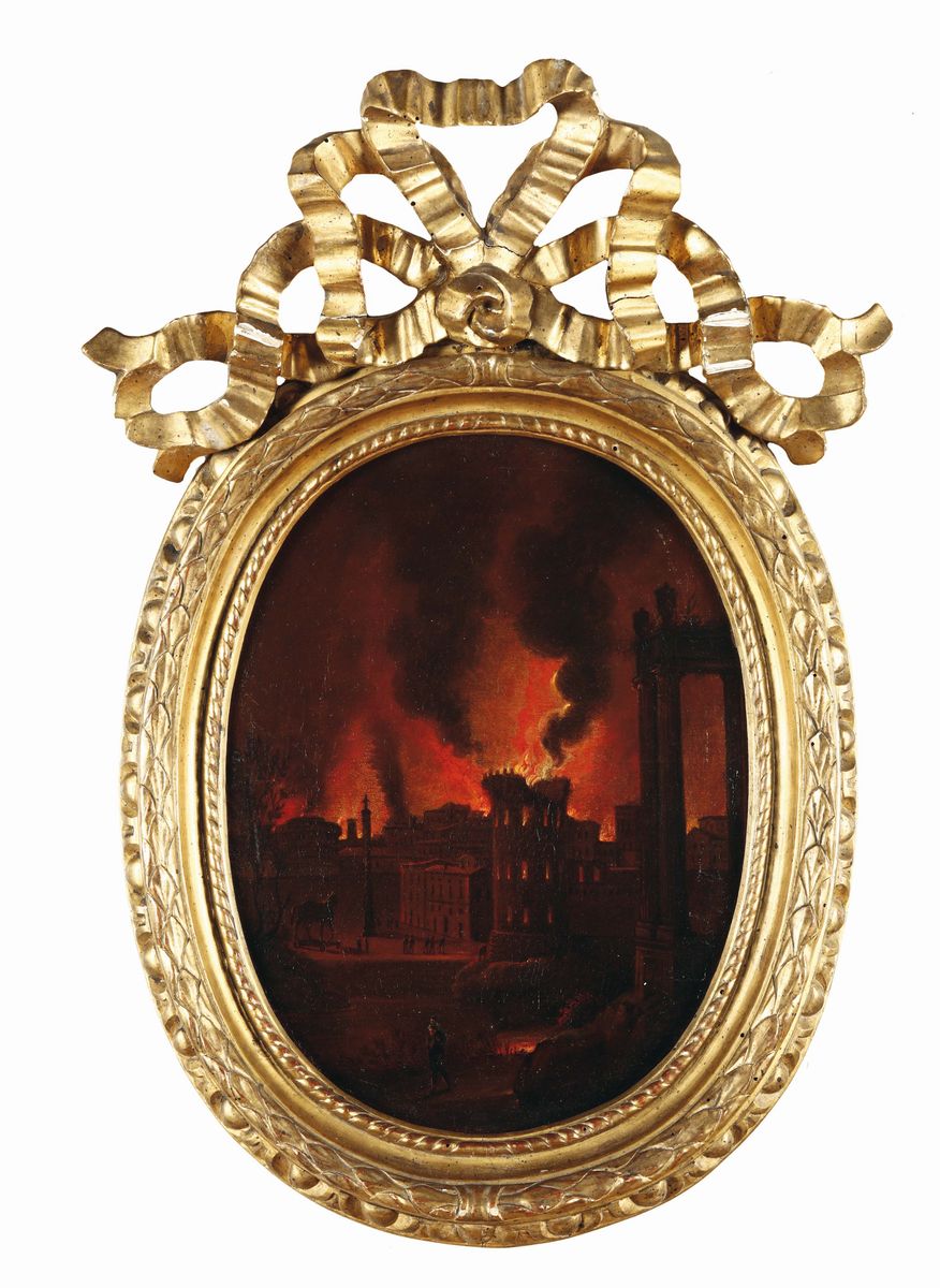 Giovanni Battista Busiri (1698-1757), Attribuiti Apaesaggi con Rovine e Vedute Costiere