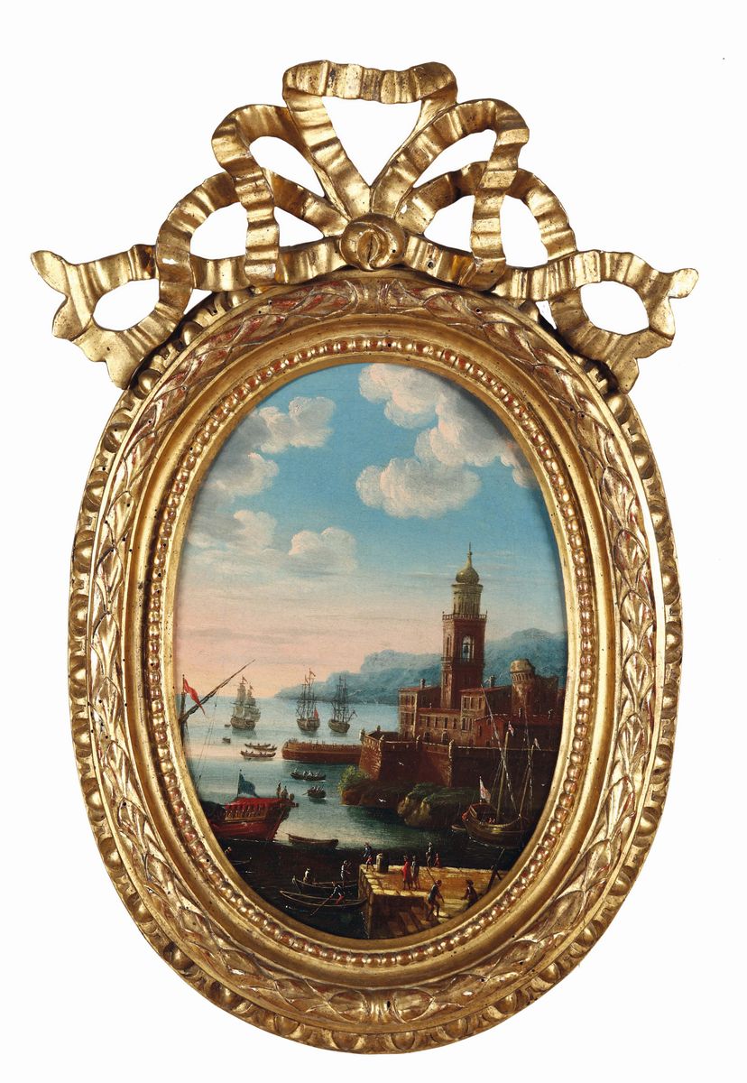 Giovanni Battista Busiri (1698-1757), Attribuiti Apaesaggi con Rovine e Vedute Costiere