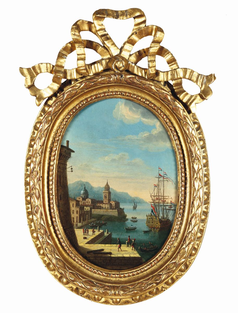 Giovanni Battista Busiri (1698-1757), Attribuiti Apaesaggi con Rovine e Vedute Costiere