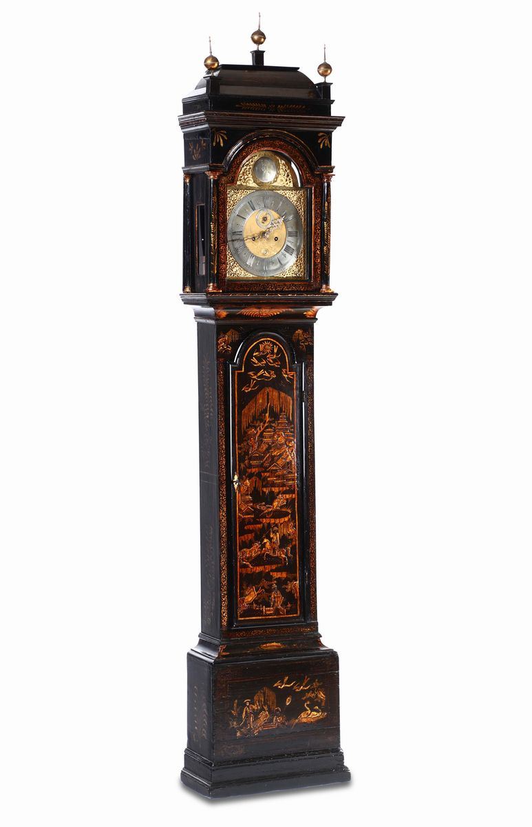 Orologio a colonna, Inghilterra XVIII secolo  - Asta Dalla Raccolta di un Maître-Horloger - Cambi Casa d'Aste
