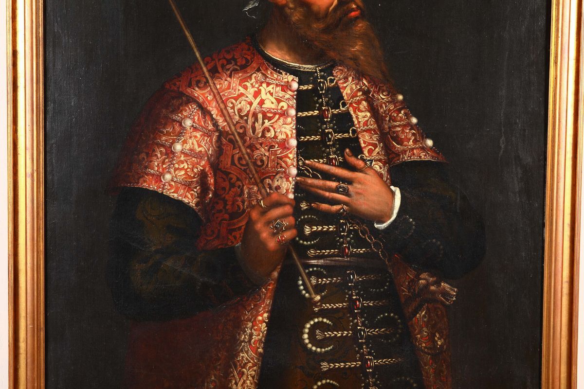Scuola Veneta Dell’inizio del XVII Secolofigura di Cavaliere di Malta Imperatore Turco Baiazetes ...