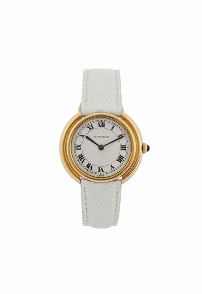 Cartier, Paris, Ronde, Automatico. Orologio da Polso, Automatico, in Oro Giallo 18k con Fibbia Or...