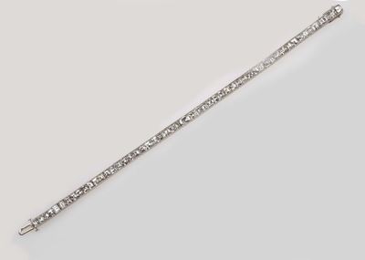Tennis con Diamanti Taglio Princess per Ct 9,00 Circa