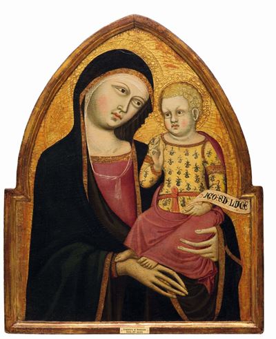 Cristoforo di Bindoccio (siena 1361-1407) e Meo di Pero (1356-1407)madonna con Bambino