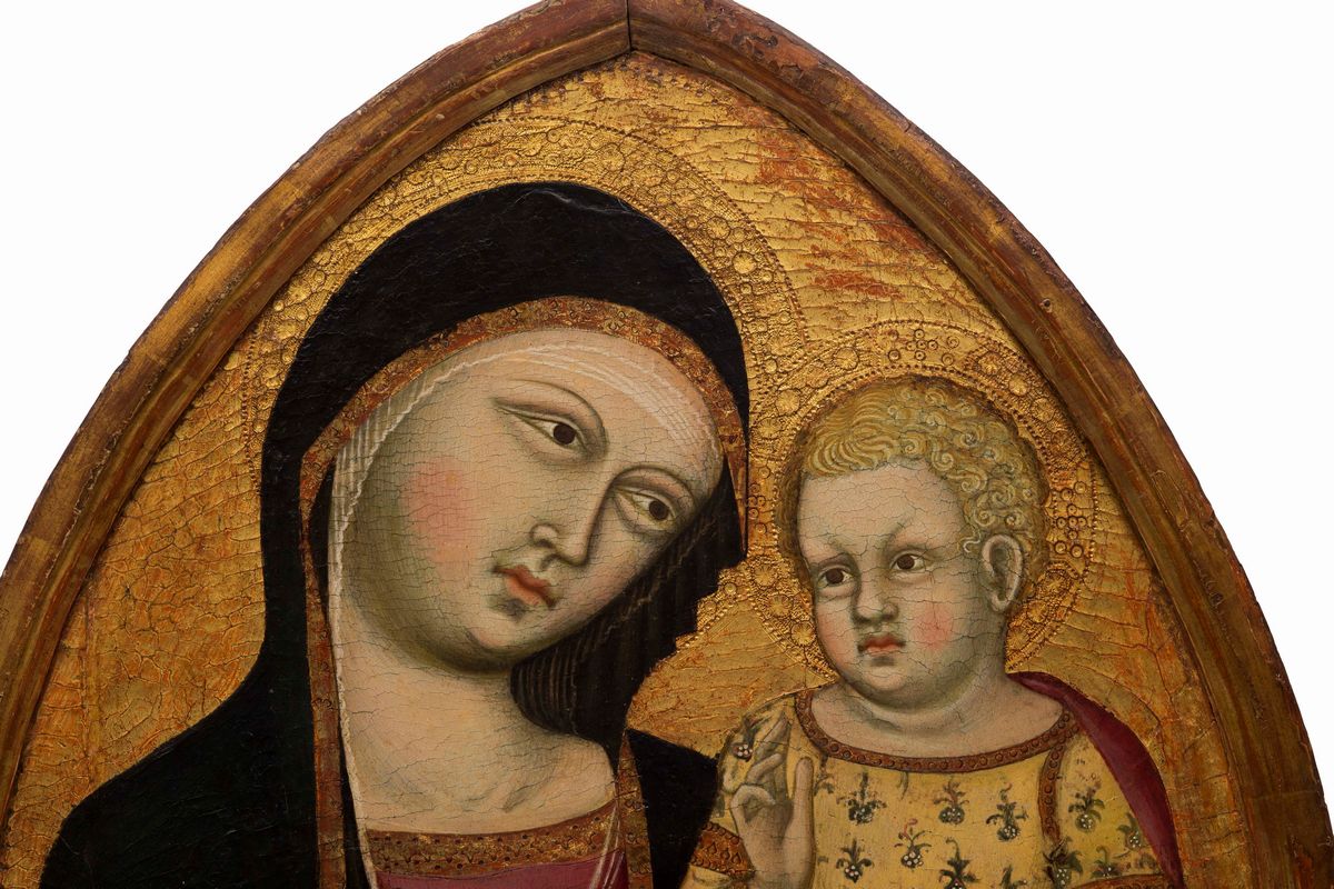 Cristoforo di Bindoccio (siena 1361-1407) e Meo di Pero (1356-1407)madonna con Bambino