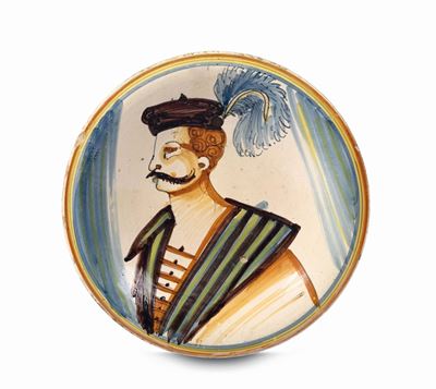 Piatto Montelupo. Bottega della Fine del XVI Secolo