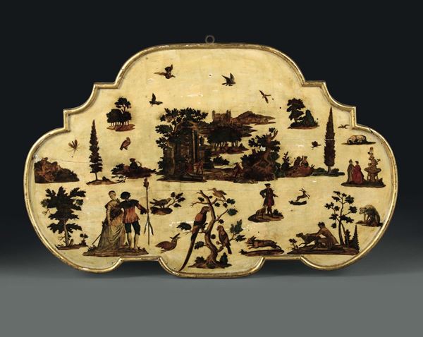 A panel with Arte povera decorations, Venice 18th century