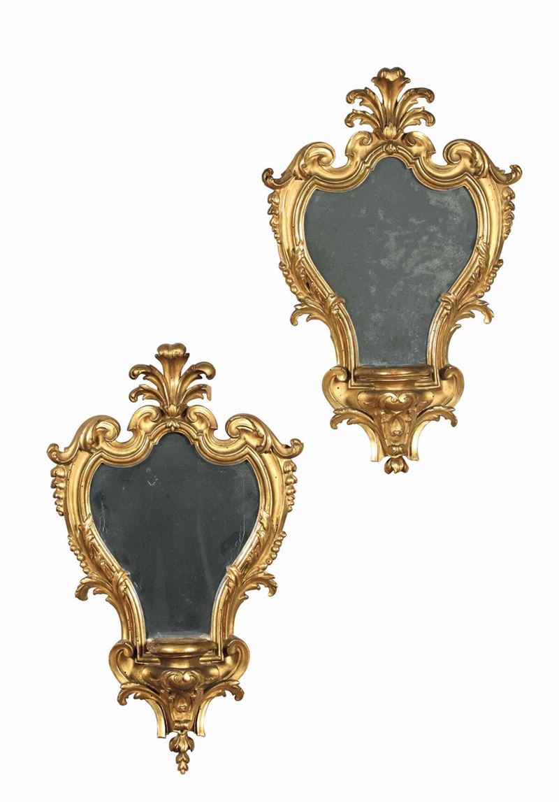 A pair of Louis XV fans, Rome 18th century  - Auction Taste, Furniture and Residences, An Italian Collection - Cambi Casa d'Aste