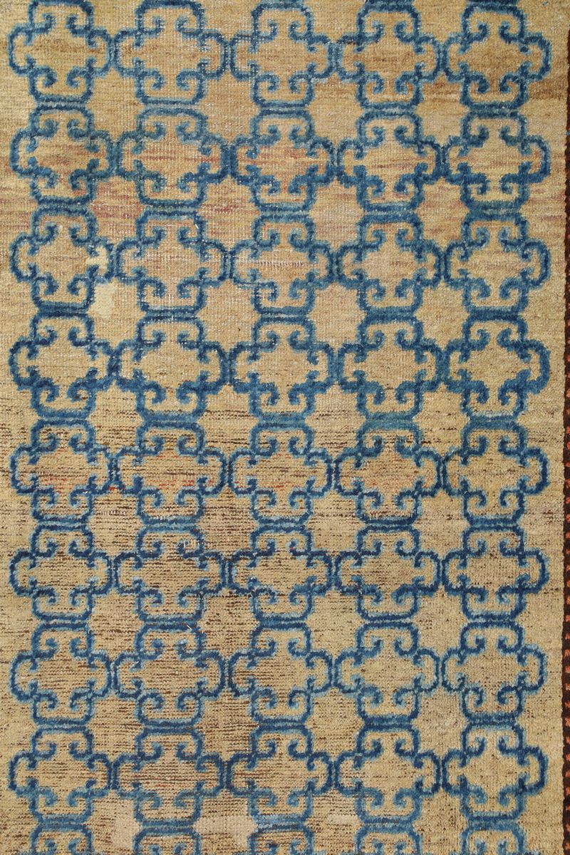 Tappeto Oasi di Khotan, Turkestan Orientale Fine XIX Secolo