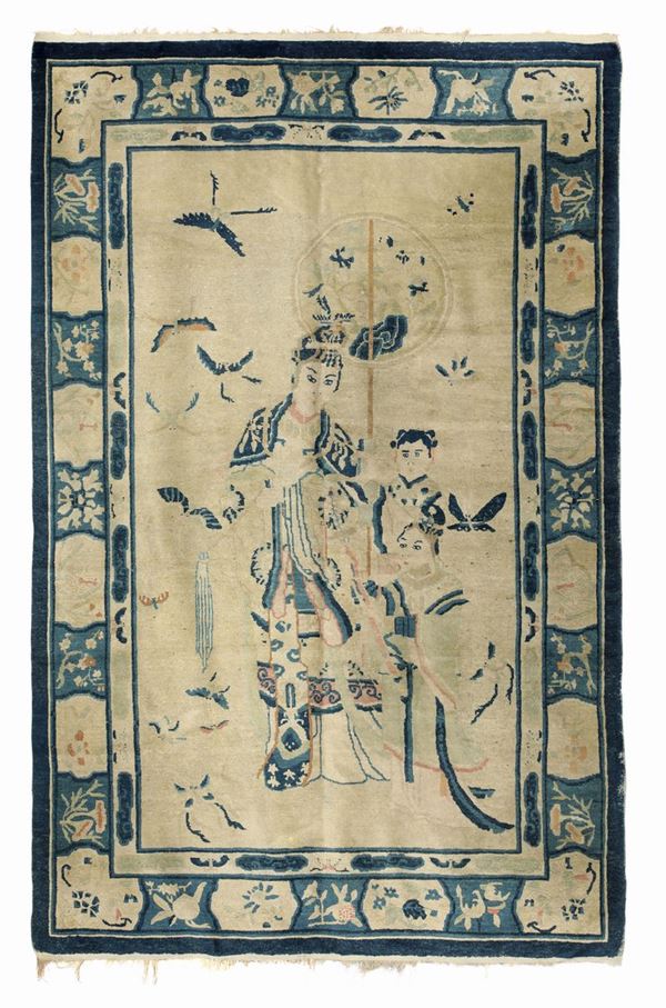 A Chinese carpet, end of the 19th - beginning of the 20th century