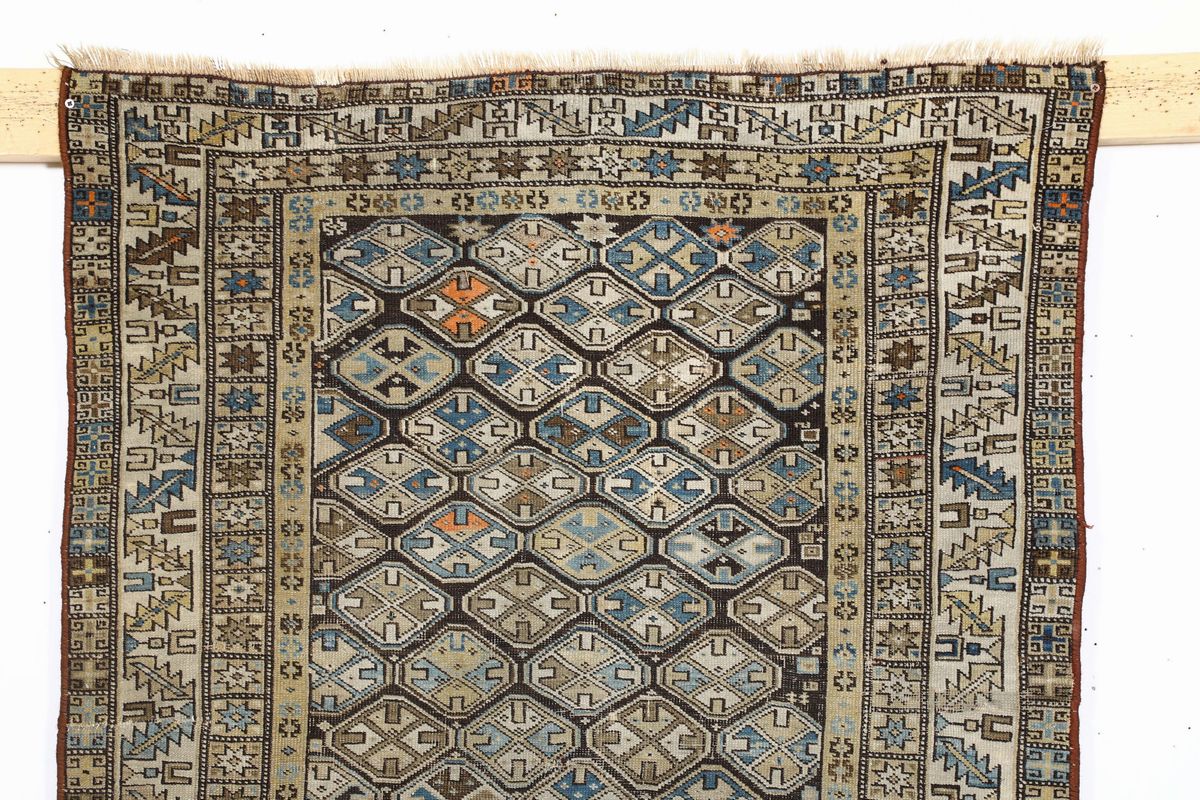 Tappeto Caucasico Shirvan Fine XIX Inizio XX Secolo