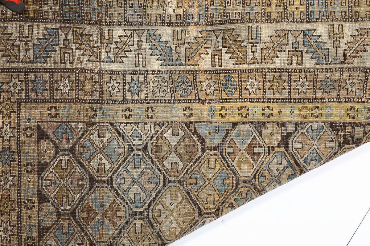 Tappeto Caucasico Shirvan Fine XIX Inizio XX Secolo