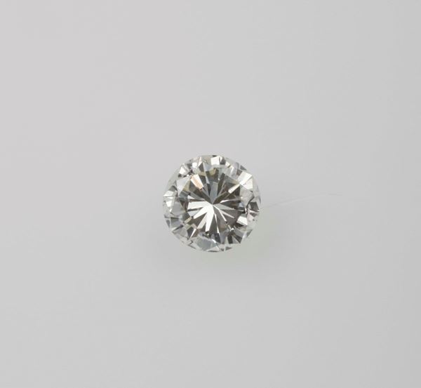 Unmounted brilliant-cut diamond weighing 1.23 carats