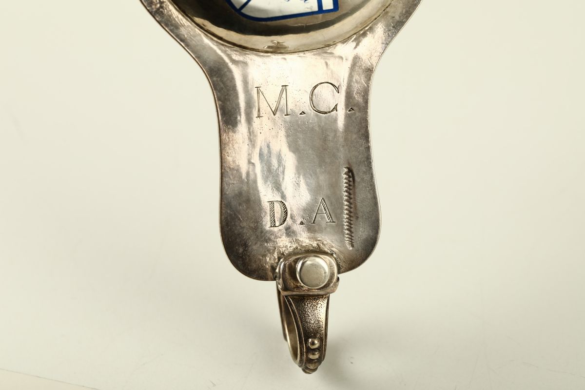 Bugia in Argento Fuso, Cesellato e Inciso, Argentiere Isidoro Mascioni, Ancona 1770 Circa