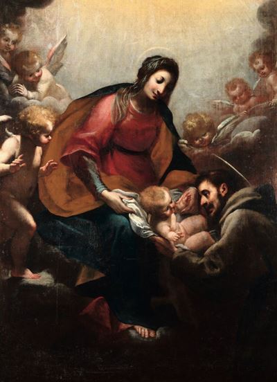 Giovanni Battista Paggi (genova 1554-1627)estasi di San Felice da Cantalice