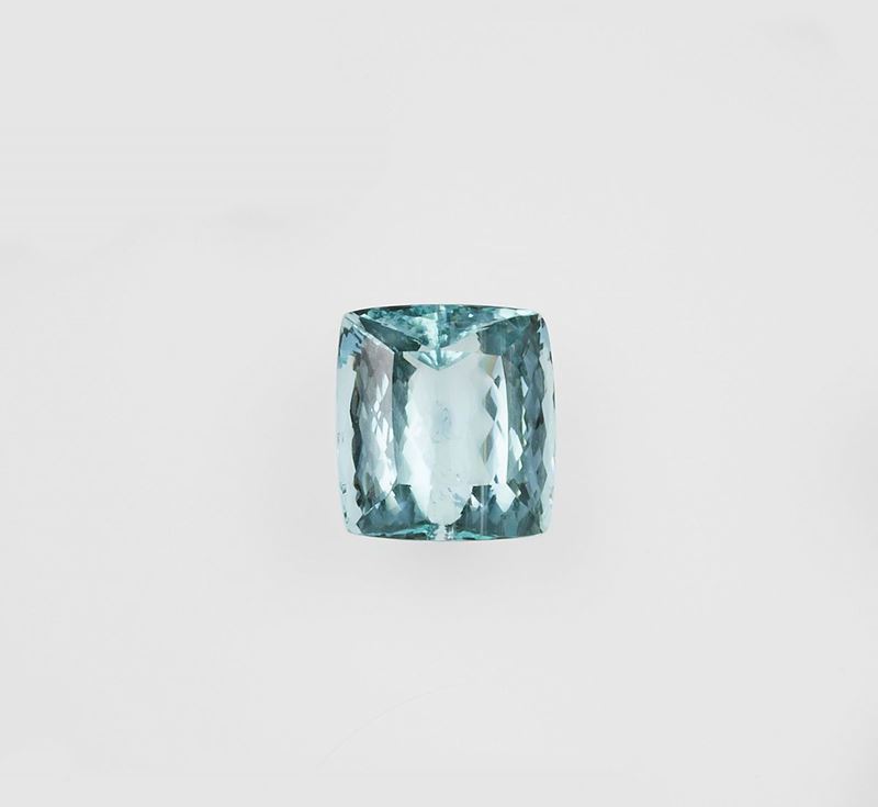 Unmounted aquamarine weighing 50.00 carats  - Auction Fine Jewels - II - Cambi Casa d'Aste