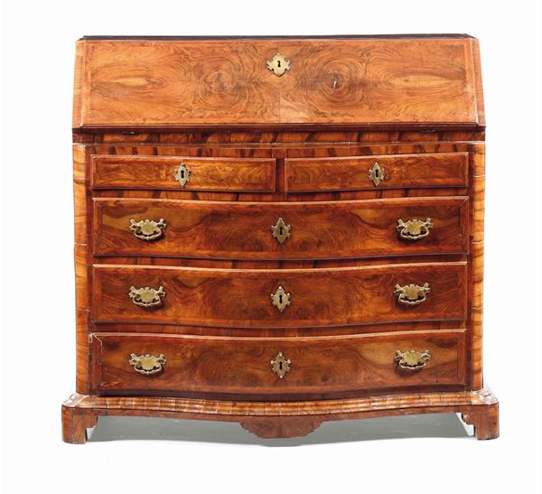 Ribalta lastronata a tre cassetti, XVIII-XIX secolo