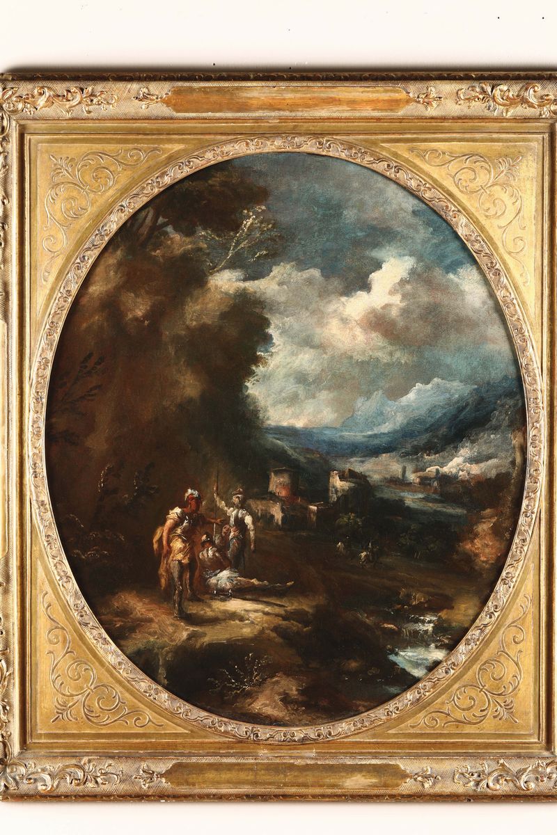 Antonio Maria Marini (1668-1725)armigeri in un Paesaggio Cavalieri in un Paesaggio