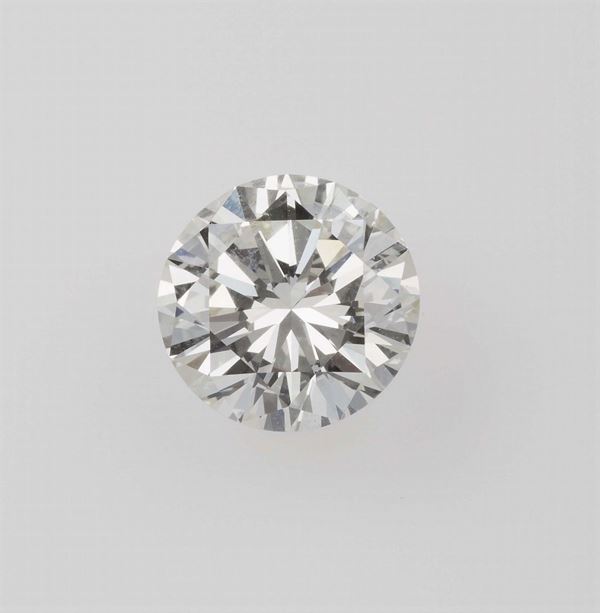 Unmounted brilliant-cut diamond weighing 3.43 carats