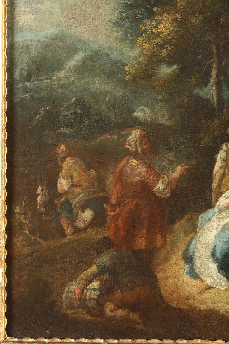 Giuseppe Zais (forno di Canale 1709 - Treviso 1784)labano Giacobbe e Rachele