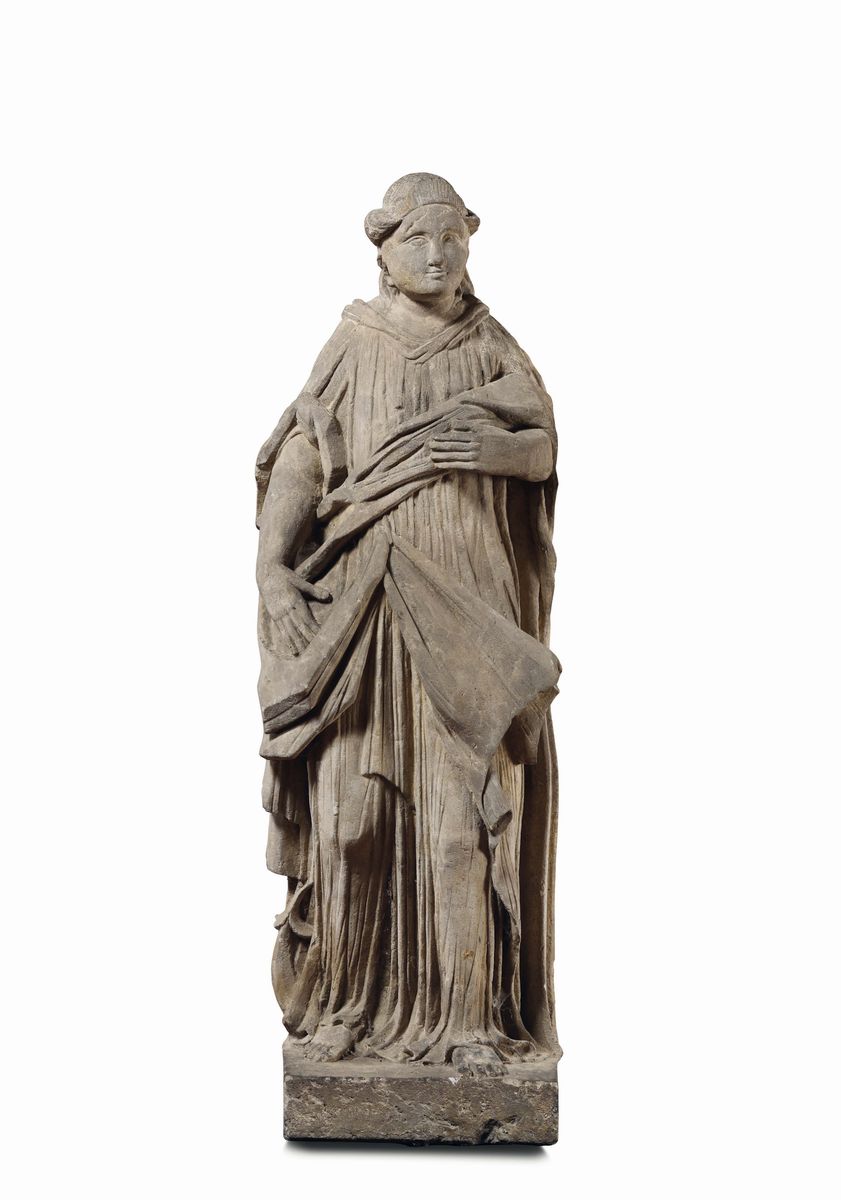Due Sculture in Marmo Bianco, XVIII Secolo