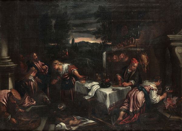 Jacopo da Ponte detto Bassano (1510/18-1592)bottega di Scena allegorica