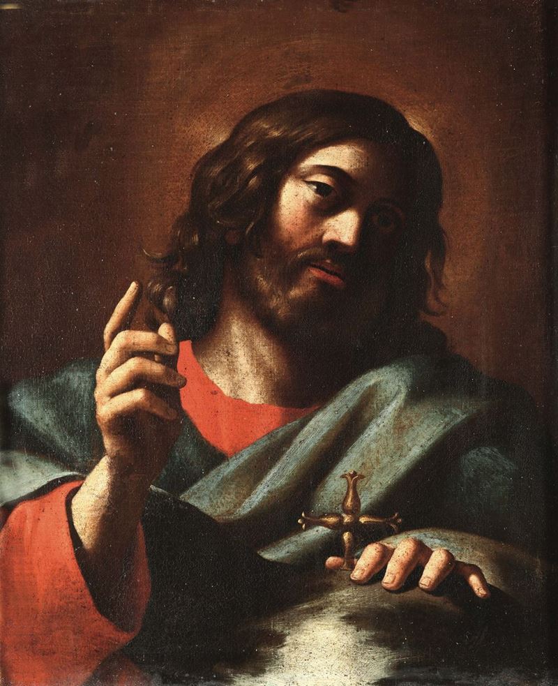 Scuola Italiana del XVII secolo Cristo Benedicente  - Auction Old Masters Paintings - I - Cambi Casa d'Aste