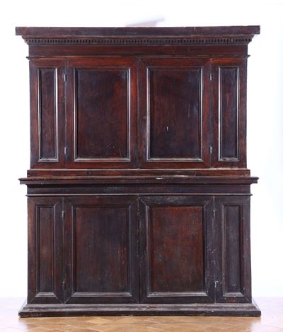 Mobile Credenza a Doppio Corpo, XVII-XVIII Secolo
